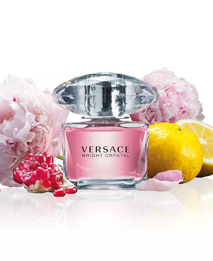 Bright Crystal Eau de Toilette — Pomegranate Peony & Magnolia Fresh Floral Women’s Luxury Fragrance | Diamond Crystal Bottle 90ml